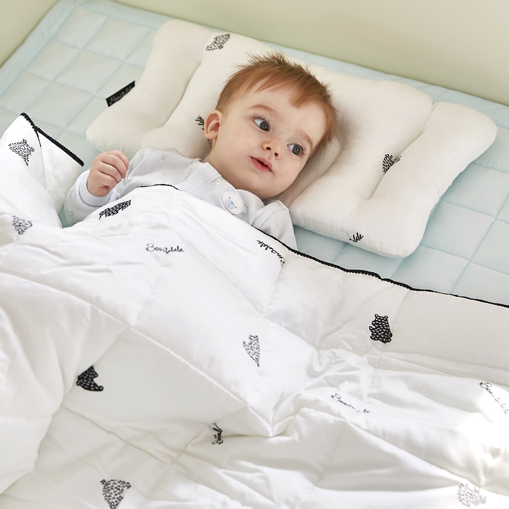 Gối bông Blin mềm mại cho bé từ sơ sinh đến 3 tuổi nhập khẩu Bonitabebe Hàn Quốc