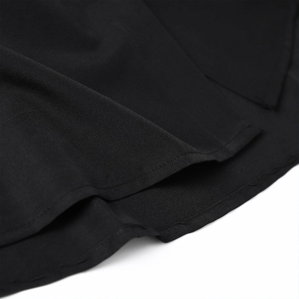 Áo sơ mi ĐEN Basic Unisex form rộng , cổ vest - HARLEY