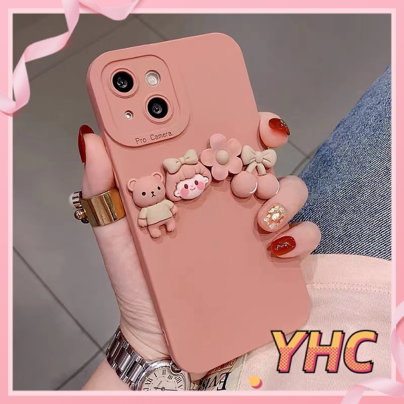 ốp iphone Hình Búp Bê Màu Hồng tương thích iPhone 6s 6splus 7 7plus 8 8plus X XS 11 12 Pro Max Plus Promax-026