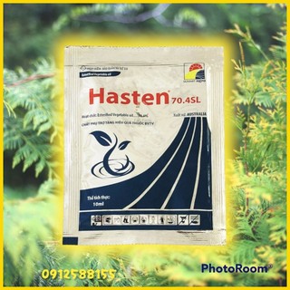 Bám dính hasten 70.4sl gói 10ml - chất phụ gia hỗ trợ tăng hiệu quả cho thuốc bvtv cây trồng