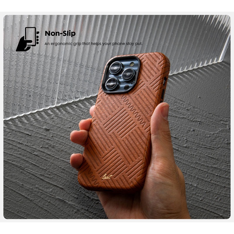 Ốp Lưng bằng Da LAUT Motif cho iPhone 14 Pro Max - Hàng Chính Hãng