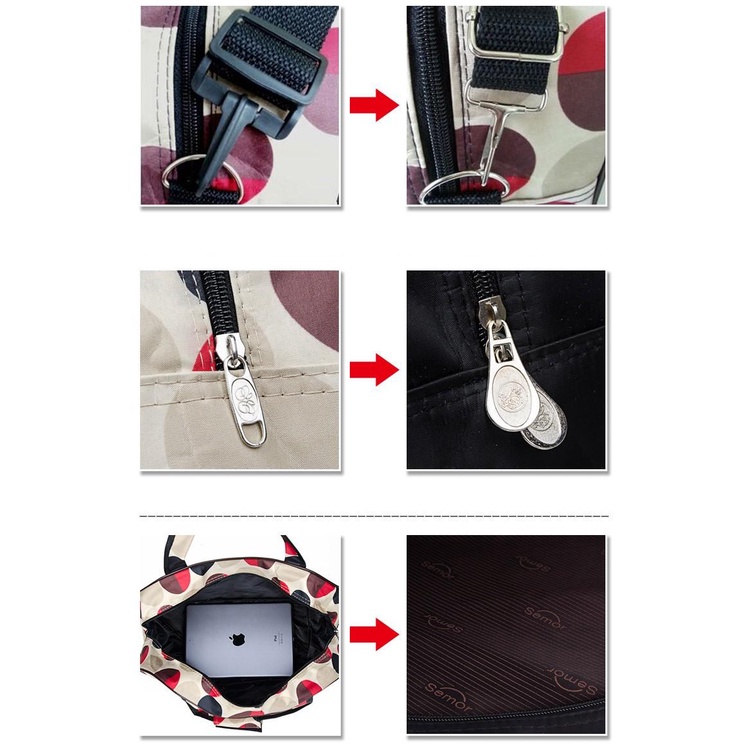 Túi xách du lịch vải MOZA Tron Quý tộc sang trọng cỡ đại 54cm Shalla H991