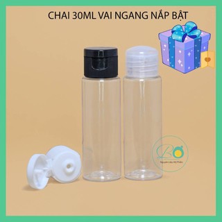 Chai Nhựa Trong 30ml Nắp Bật