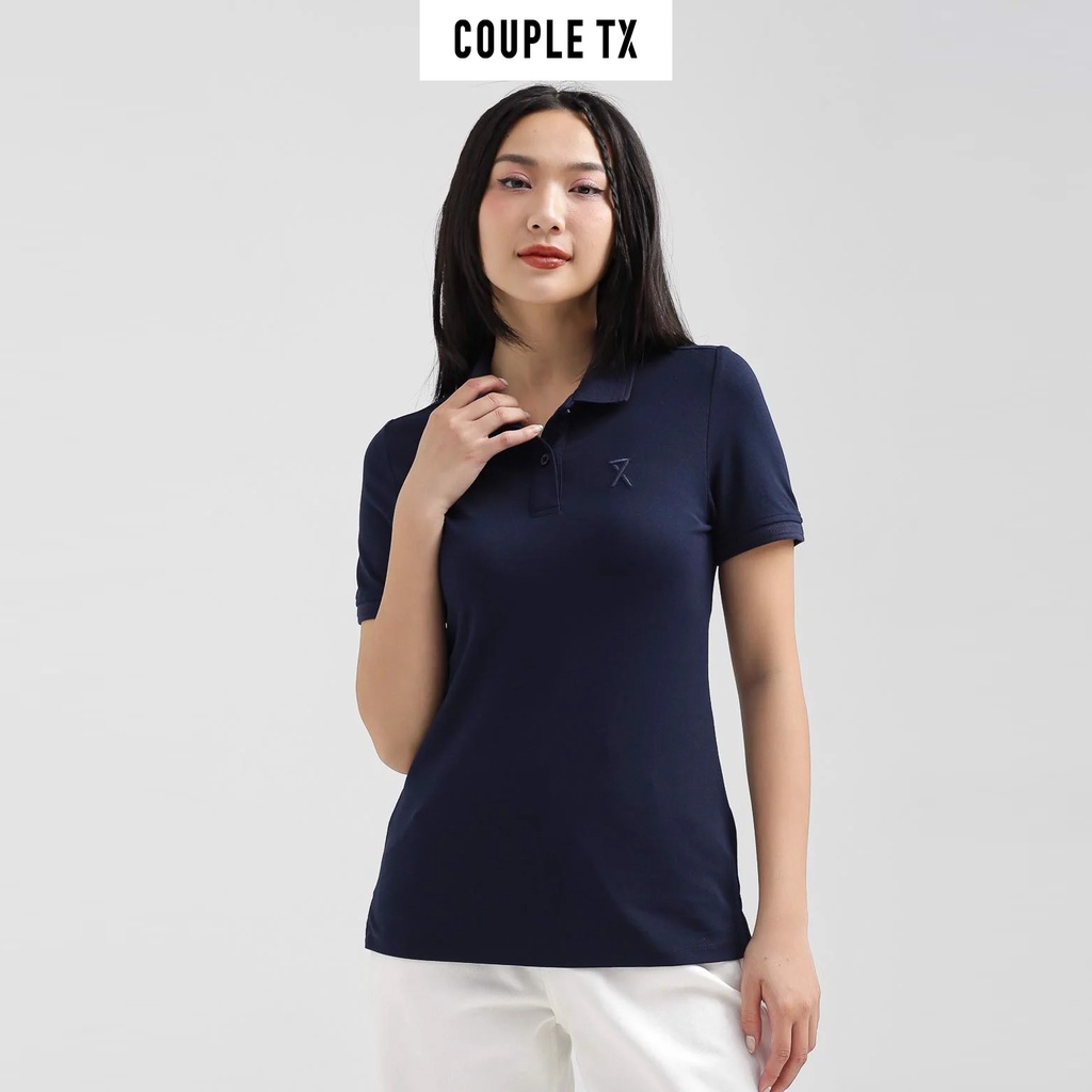 Áo Polo Nữ Basic Couple TX Thêu Logo