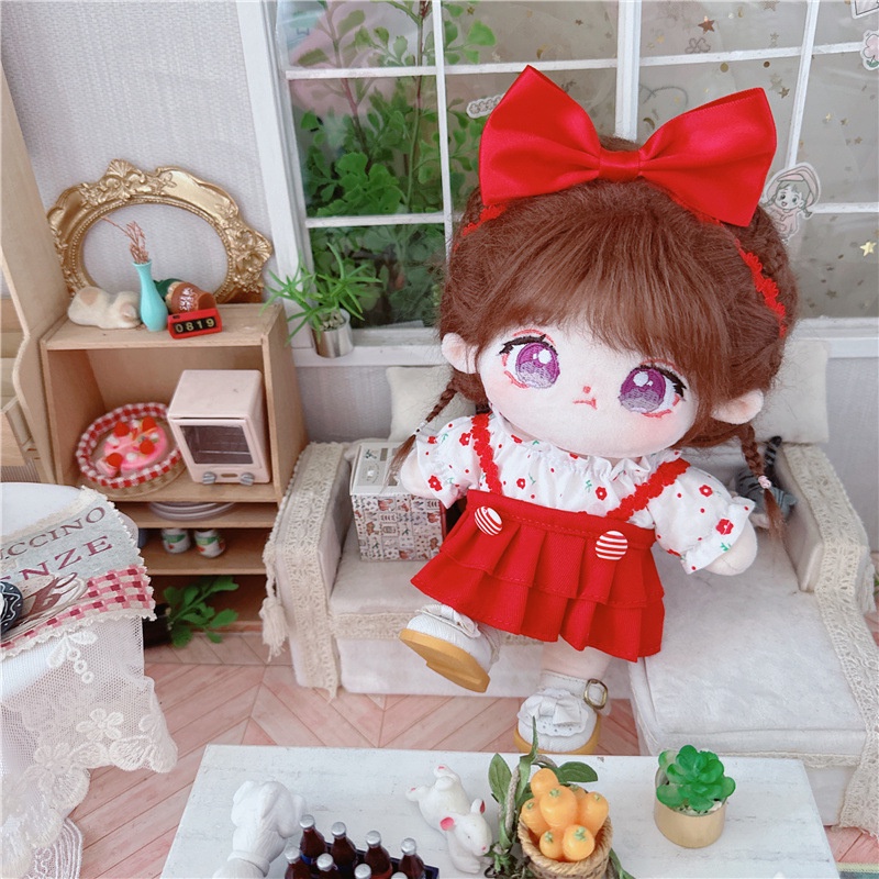 Búp Bê Vải Cotton 20cm Thiết Kế Dễ Thương Cho Bé