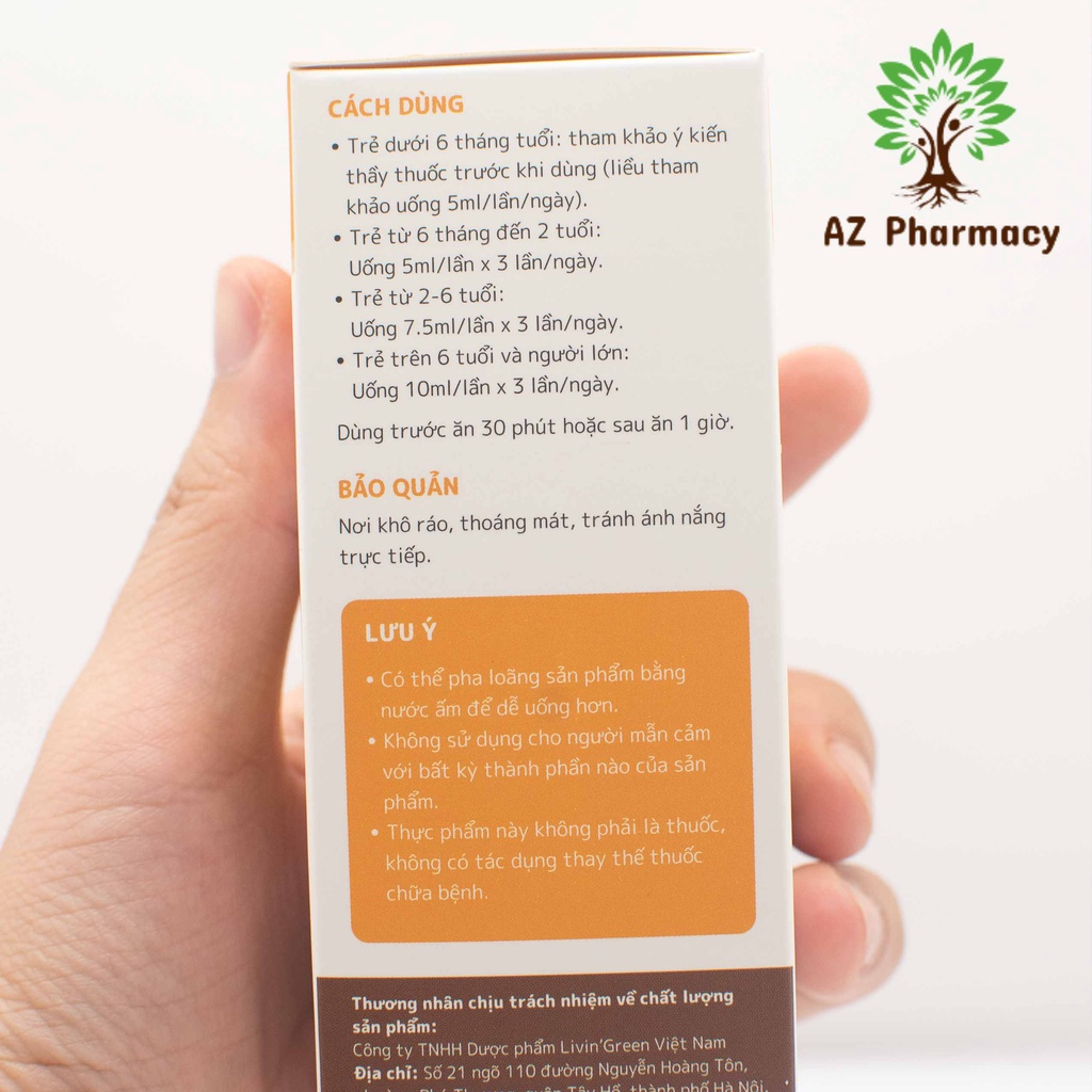 Siro ho SunBee, giảm ho, đau rát họng với Keo ong và Tía tô, Lọ 100 ml