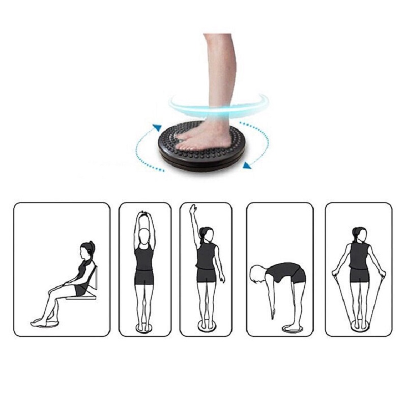 Đĩa xoay eo t tập thể dục 360 độ  Bàn xoay tập cơ bụng cho eo thon tại nhà và phòng gym A16