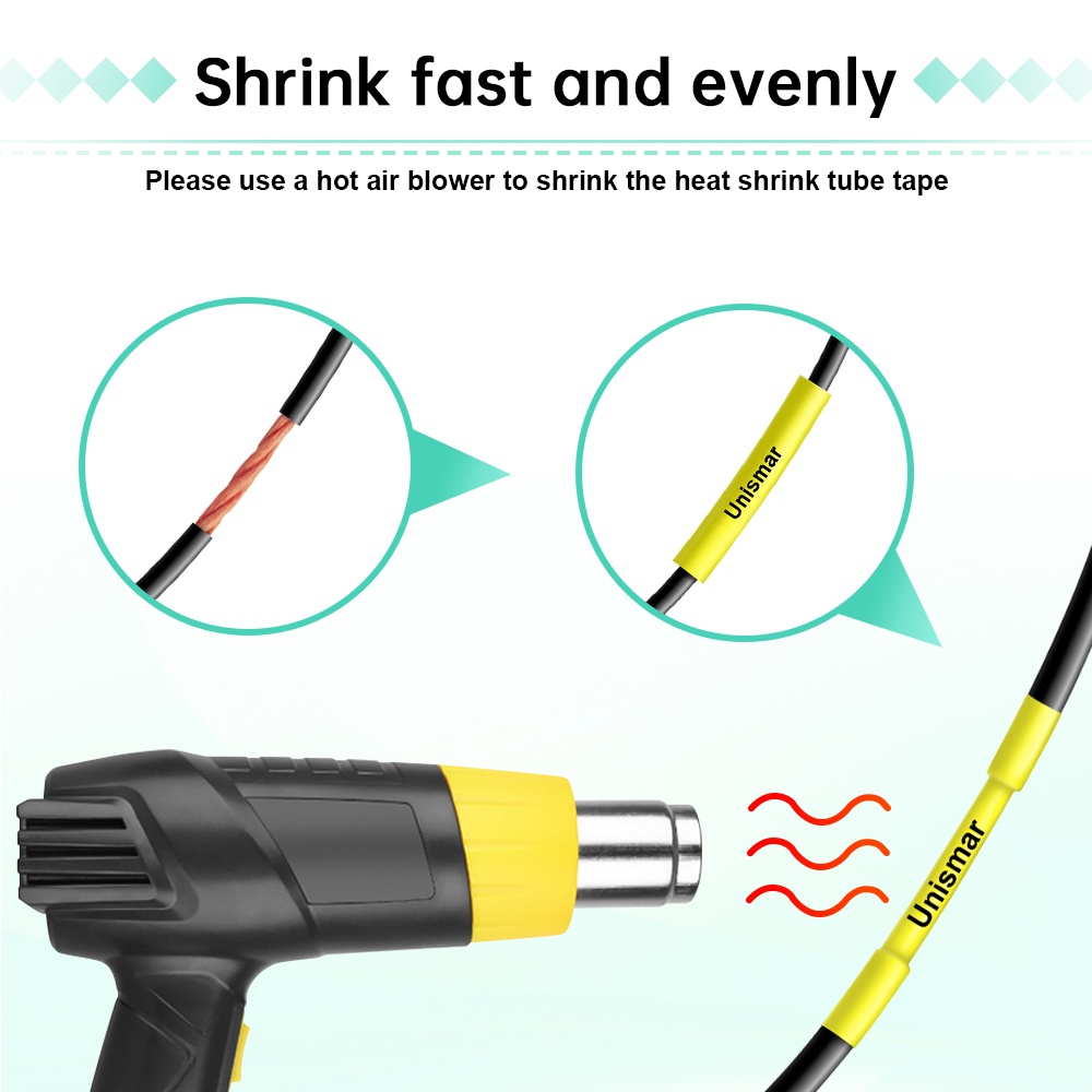 Ống co nhiệt 5.8-23.6mm cho máy in Brother PT H500 E300VP E500 E550WVP P750WVP P700 HSe231 HSe 231 HSe-231 TZe231