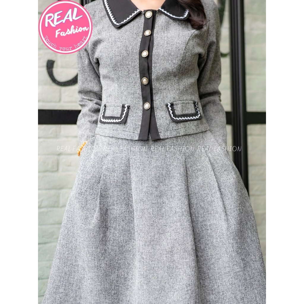 SET VÁY ÁO DẠ SANG TRỌNG, BỘ ÁO VÁY DẠ 3 MÀU CAO CẤP BIG SIZE TỪ 40-77KG