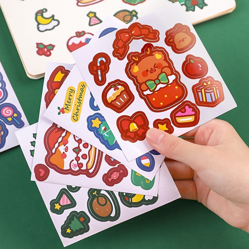 Sticker vuông Giáng sinh