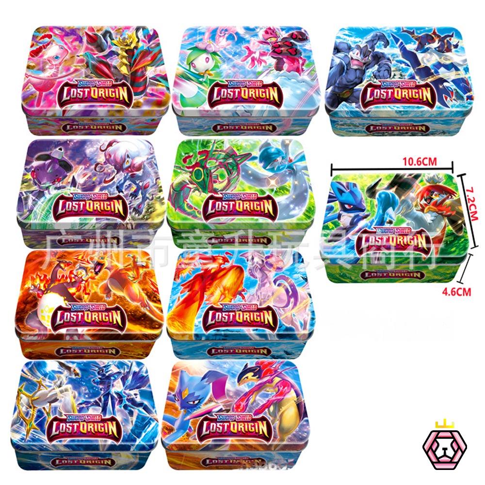 Thẻ bài pokemon hộp sắt 54 lá Lost Origin kèm thẻ Vip đồ chơi sưu tập 10 mẫu