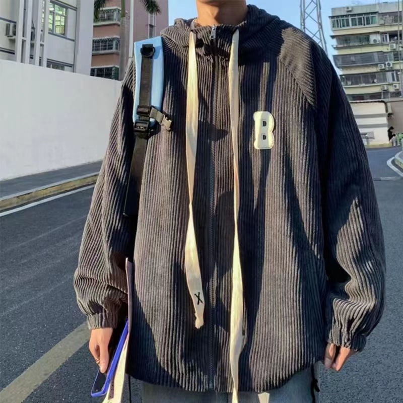 Áo Khoác Hoodie Nam Nhung Kẻ Có Mũ Trùm Thời Trang Hàn Quốc Dành Cho áo khoác hoodie nỉ bông áo khoác nam cao cấp khoác bomber nữ