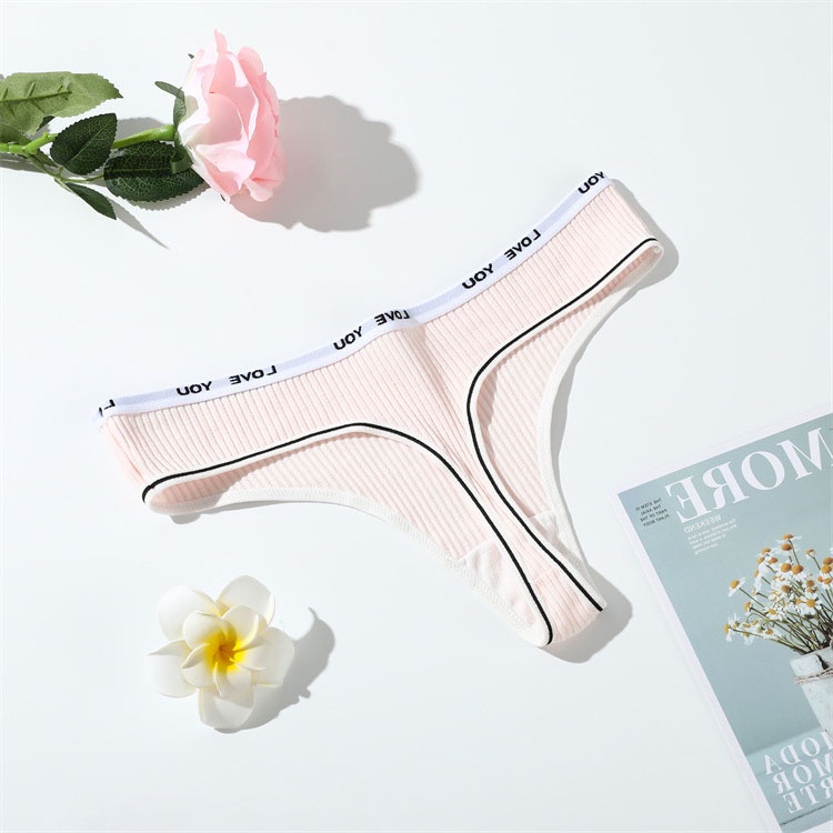 Quần lót lọt khe nữ cotton gân tâm dễ thương sexy gợi cảm đẹp xinh mềm mại 04