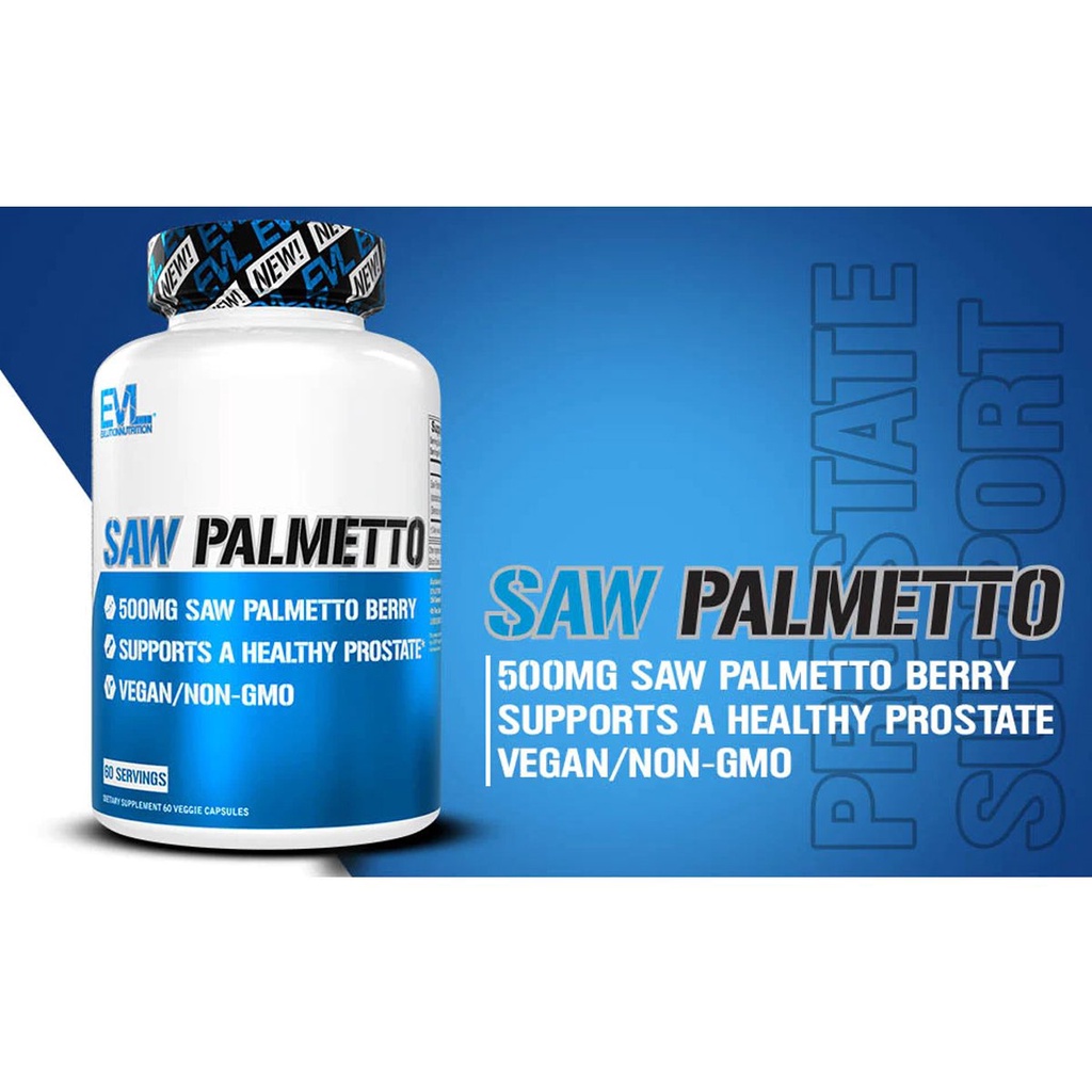 Evlution EVL Saw Palmetto Viên Uống Tăng Cường Sức Khỏe Nam Giới