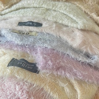 áo len lông thỏ coquette y2k 2hand
