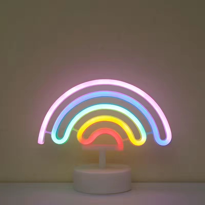 Đèn led cầu vồng để bàn học sinh decor trang trí phòng ngủ