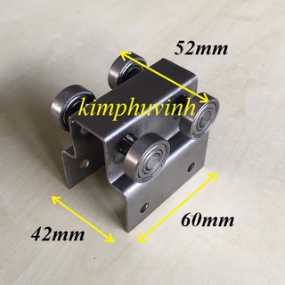 01 CÁI - BÁNH XE TREO MÁNG (LOẠI 40mm - 04 BÁNH)