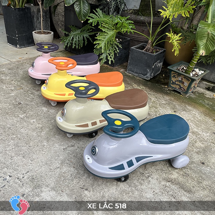 Xe lắc trẻ em có nhạc, có đèn tải trọng cao BABY PLAZA SC-518