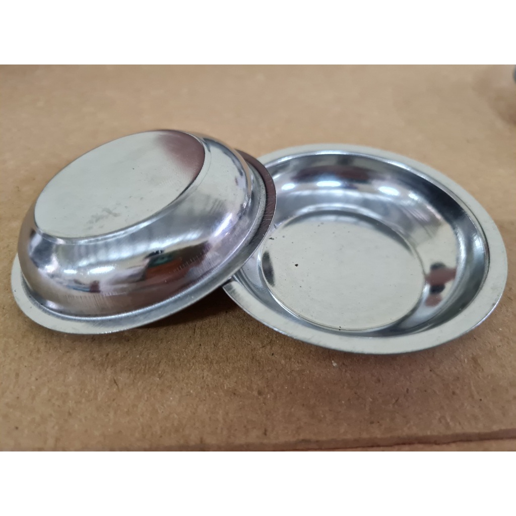 Combo 10 Chén Inox Làm Bánh Bèo Và Nước Chấm Kích Thước: 7,5cm X 1,5cm