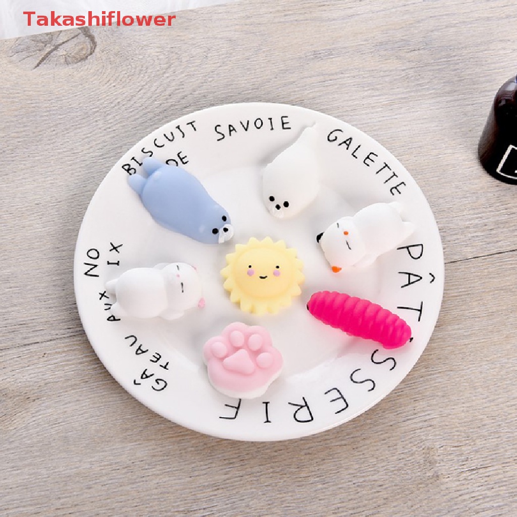 (Takashiflower) Đồ Chơi Nắn Bóp Đàn Hồi Giảm stress Hình Động Vật Dễ Thương Thay Đổi Màu Sắc 96 Mẫu