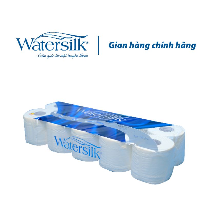 Giấy Vệ Sinh Watersilk 6 Cuộn 35m Có Lõi