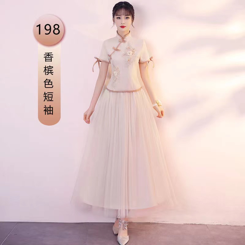 Đầm Sườn Xám plus size S-4XL Phong Cách Trung Hoa