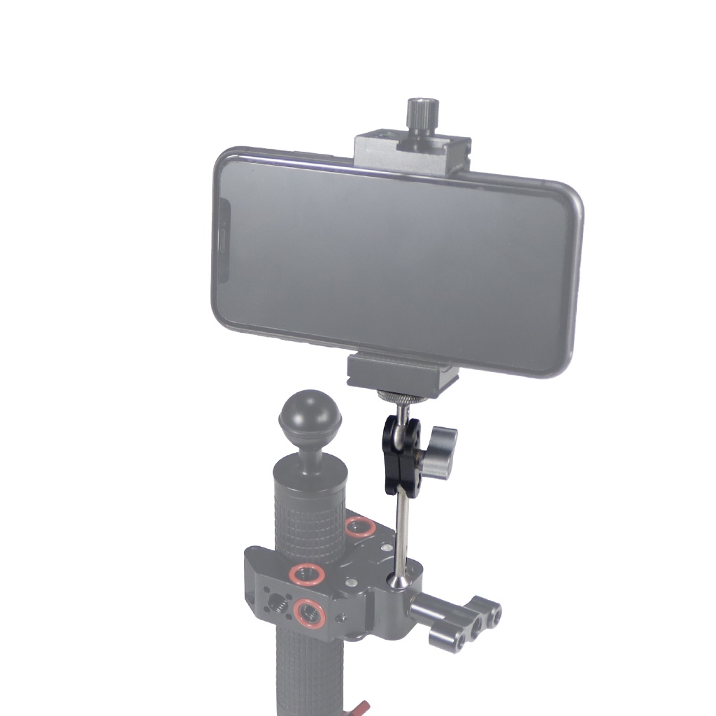 Cánh Tay Đòn Mini Hai Đầu Bi 1 / 4 inch CNC Cho Giá Ba Chân Camera Đèn LED Video