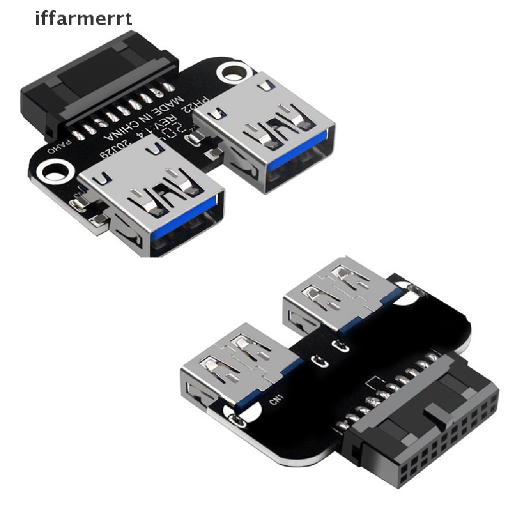 1 Bảng Mạch Chủ USB 3.0 19 20 Pin Female Sang Dual USB 3.0 Female