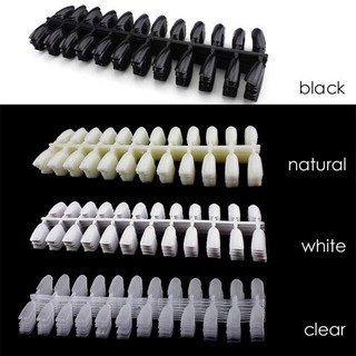 Túi móng vĩ tròn tập vẽ nail 4 màu trong, đen, trắng, đục 240 móng vĩ xương cá chuyên dụng ngành nail