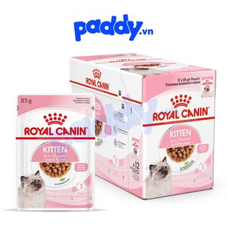 [Hộp 12 Gói] Pate Cho Mèo Con Royal Canin Kitten Gravy 85g