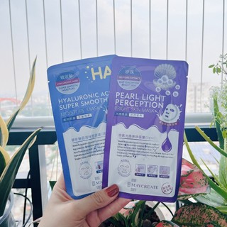 Mặt nạ Maycreate giúp dưỡng trắng da, cấp ẩm HA (lẻ 1 mask)