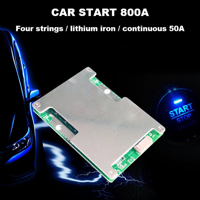 Bảng Mạch Sạc Pin Lithium 4S 12V 800A Lizepo4 BMS Cân Bằng Pin Chuyên Dụng