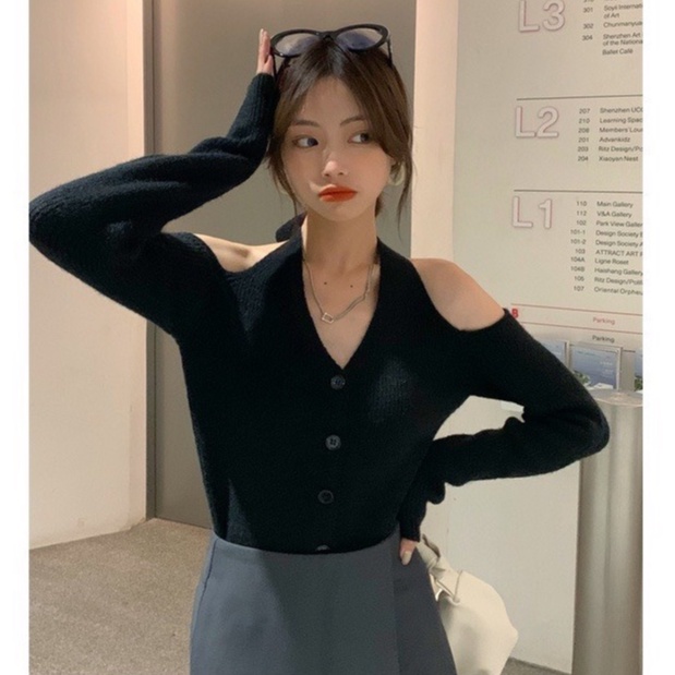 Áo kiểu nữ thun gân trễ vai đỏ,trắng,đen