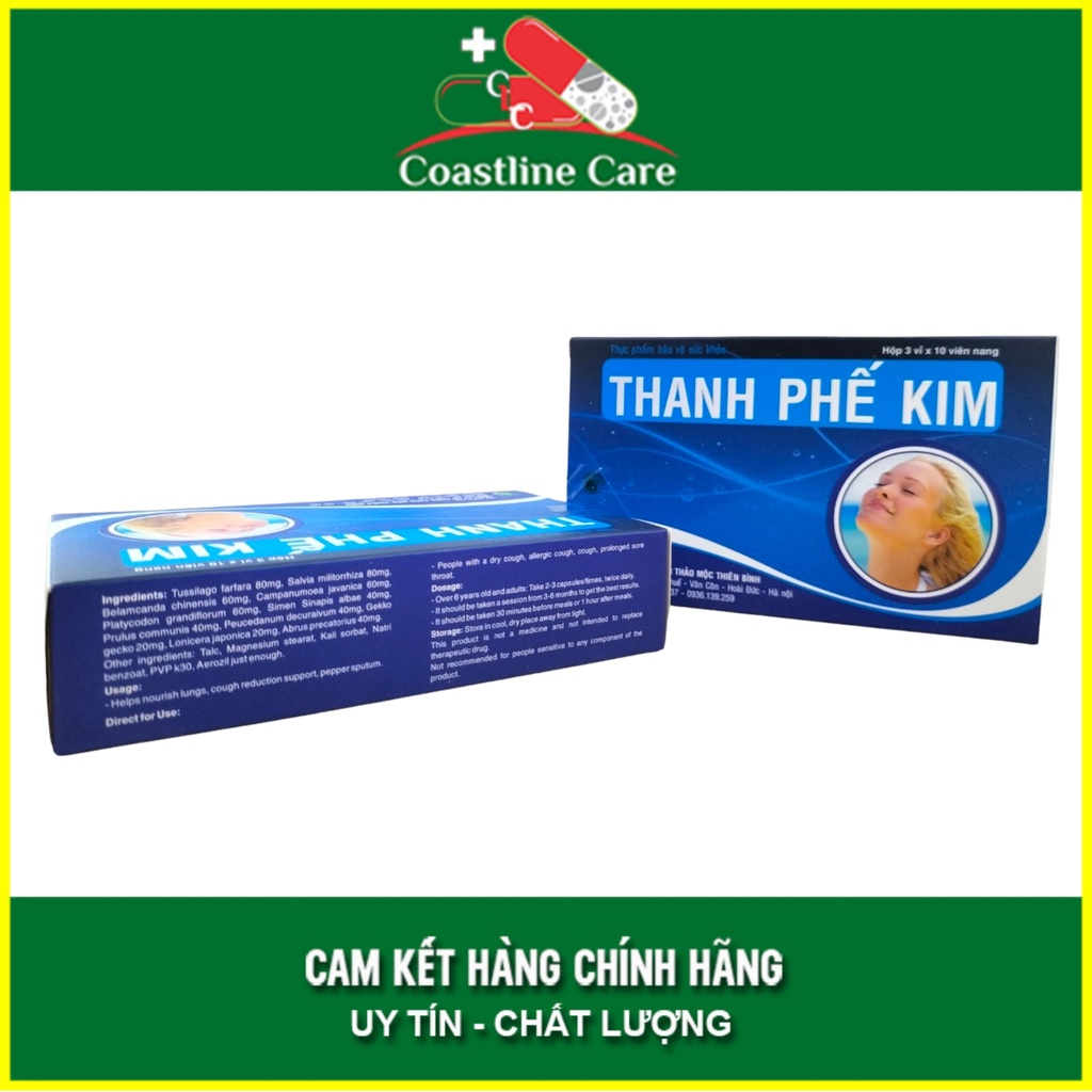 Thanh Phế Kim hỗ trợ bổ phế giảm ho khan  - CLC Pharmacy