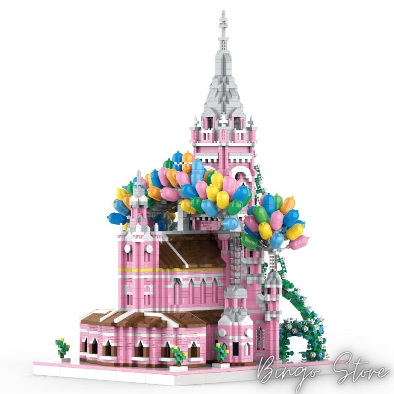 MÔ HÌNH LẮP RÁP NHÀ THỜ TÂN ĐỊNH 6818 CHI TIẾT