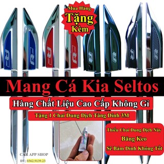 ốp mang cá kim loại kiểu mới cho xe Kia Seltos