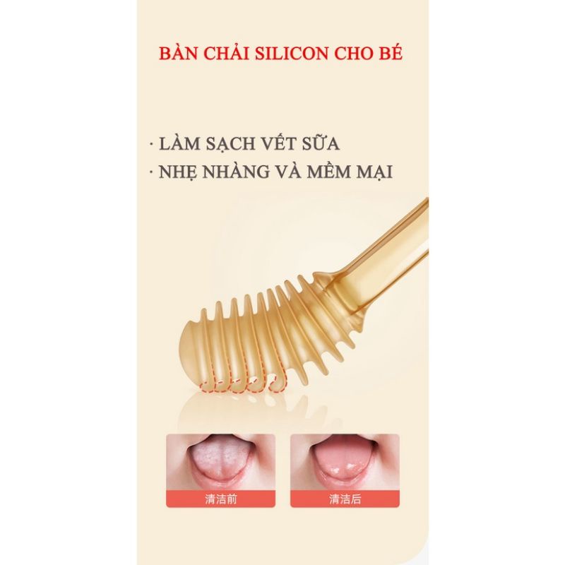 Set Rơ Lưỡi Và Bàn Chải Tập Đánh Răng, Chăm Sóc Nướu Cho Bé Từ 0 - 18 Tháng