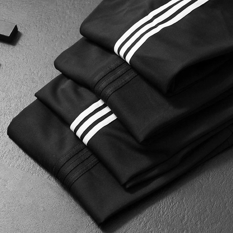 Quần dài nam, Quần thun nam chất umi co giãn 4 chiều, Quần Jogger nam lé sọc thể thao cá tính