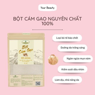 Mặt nạ rửa và đắp mặt bột cám gạo nguyên chất 100% dưỡng da