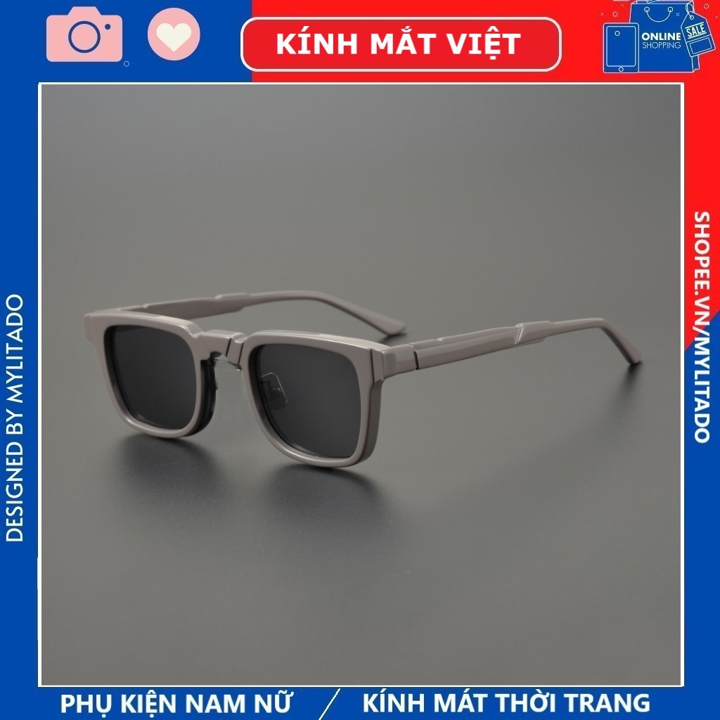 Kính mát vuông Hàng hiệu KUBORAUM K18 Germany chống UV400 bản thời trang nam nữ