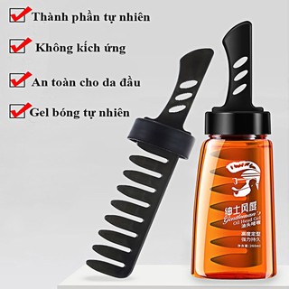 Gel Vuốt Tóc Nam Kèm Lược 260ml