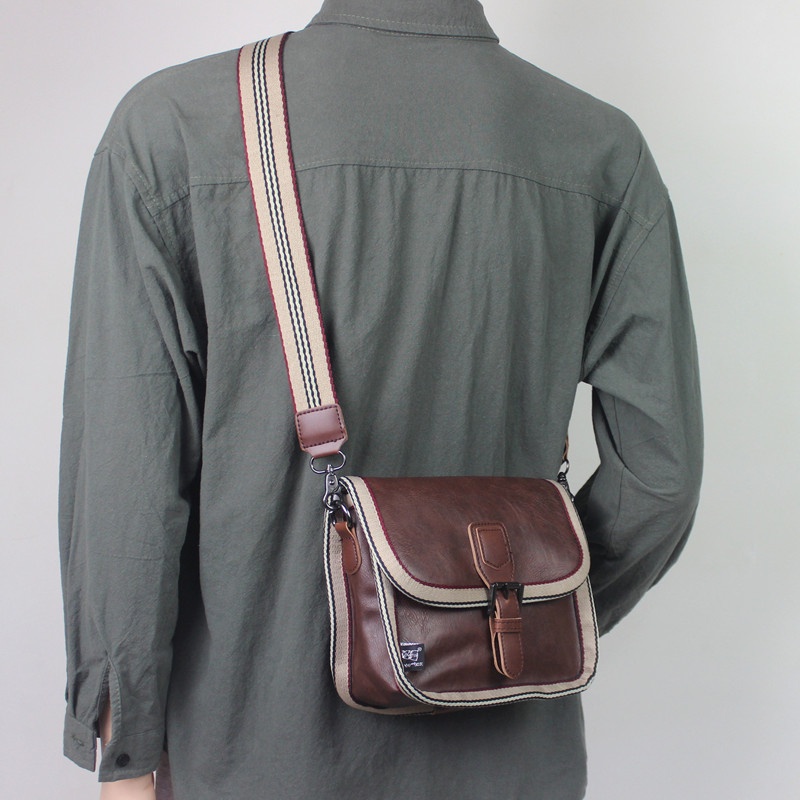 Túi Đeo Chéo Da Bò Phong Cách Retro Thời Trang Cho Nam