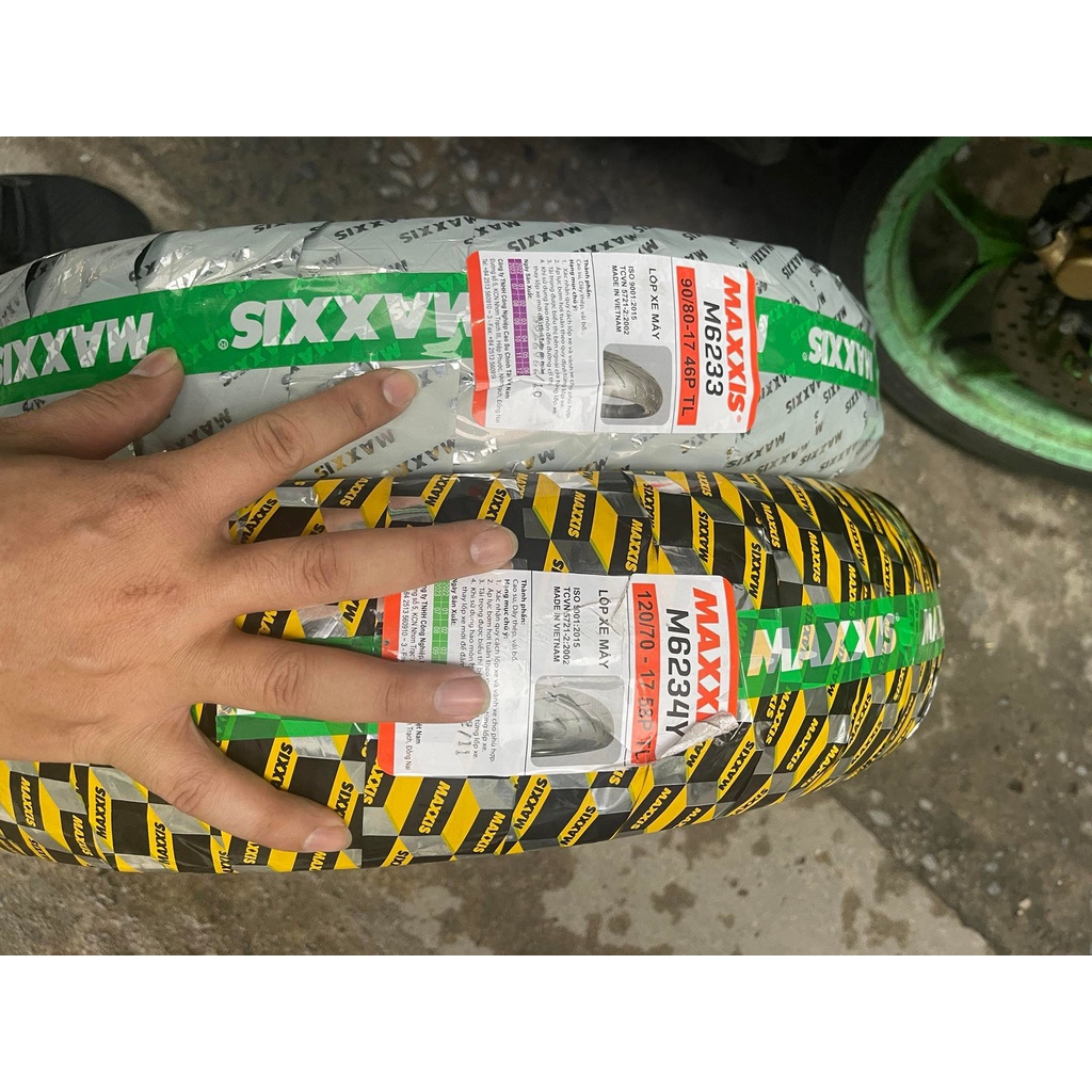 Cặp vỏ maxxis 90/80/17 vs 120/80/17 ko ruột
