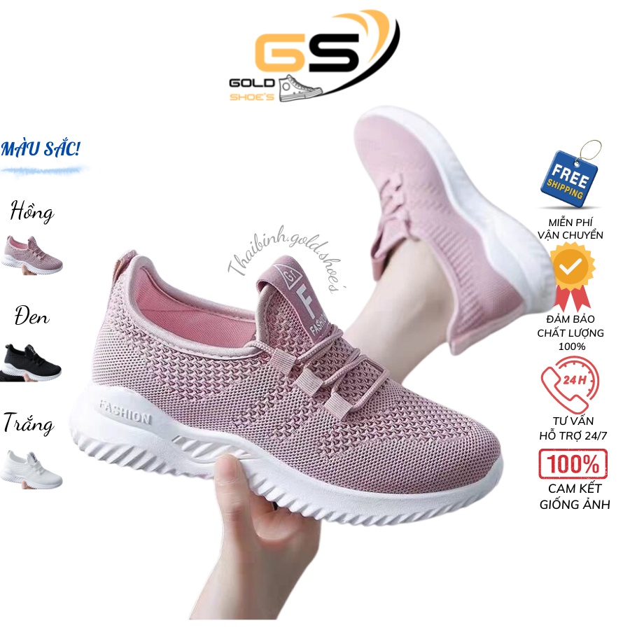 Giày thể thao nữ siêu êm 🔥CỰC HOT🔥 giày Sneaker đế làm từ chất liệu Cao Su Non siêu mềm, vải dệt Thoáng khí