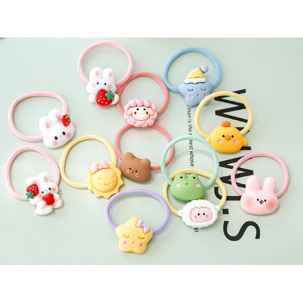 Dây buộc tóc hoạt hình dễ thương phong cách Hàn Quốc dành cho bé DIY -  MyNa Mart