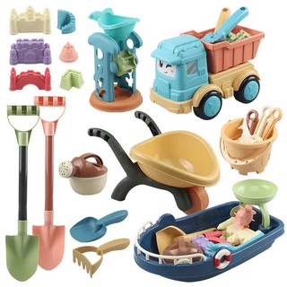 Bộ đồ chơi xúc cát bãi biển 17 món cho bé 3-6 tuổi