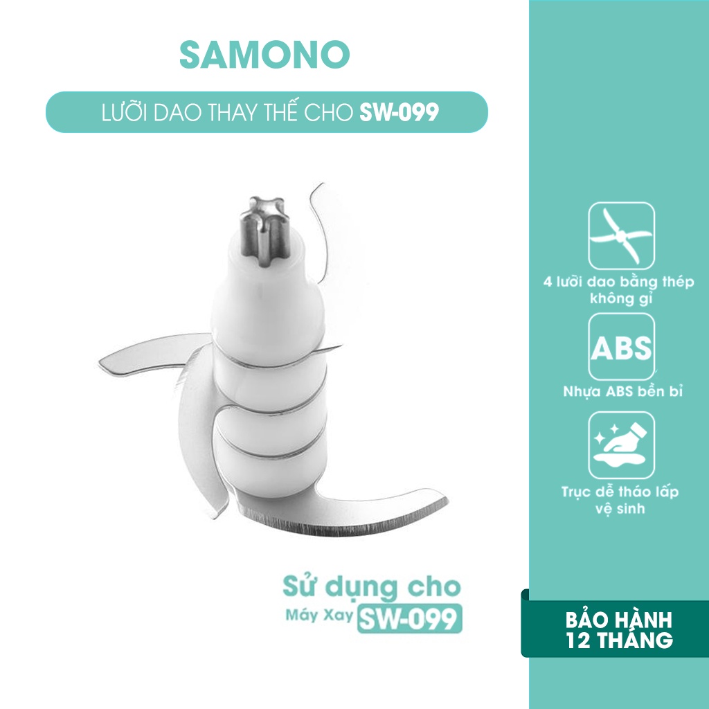 Lưỡi dao máy xay thịt đa năng SAMONO SW-099 300ml - Hàng chính hãng