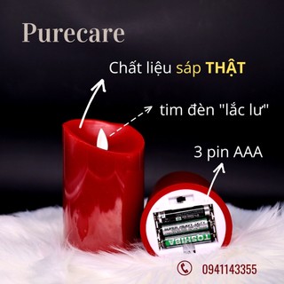 HCM_Đèn Vỏ Sáp Chảy Điện Tử, Nến Điện Tử Không tắt DÙNG PIN AAA (không kèm pin)