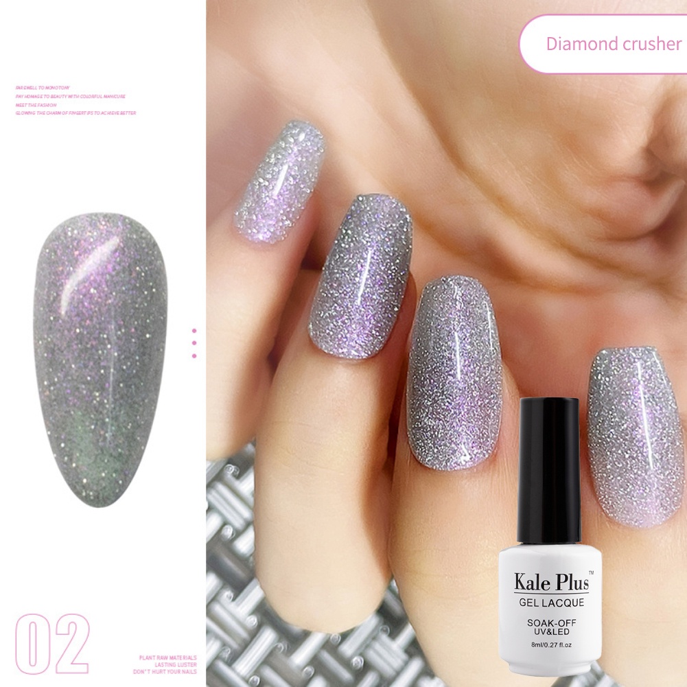 Sơn Mắt Mèo Sơn Nhũ Flash Gel Sơn Móng Tay Lọ Gel Sơn Móng Tay Keo Dán Móng 8ml Kale Plus Chất Lượng Cao