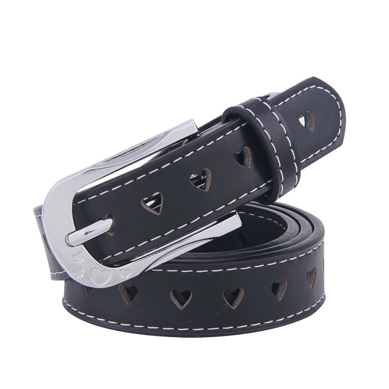 Thắt Lưng Họa Tiết Trái Tim Đơn Giản Phong Cách Retro Với 5 Màu Tùy Chọn Cho Nữ